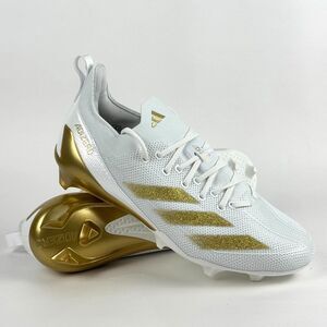 Adidas Adizero Electric + White Gold Football Cleats IE4381 Mens Size 11.5.